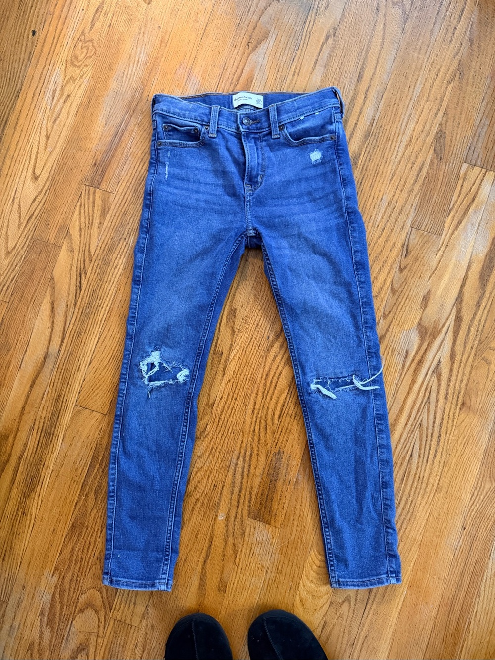 abercrombie kids Blue Super Skinny Jeans